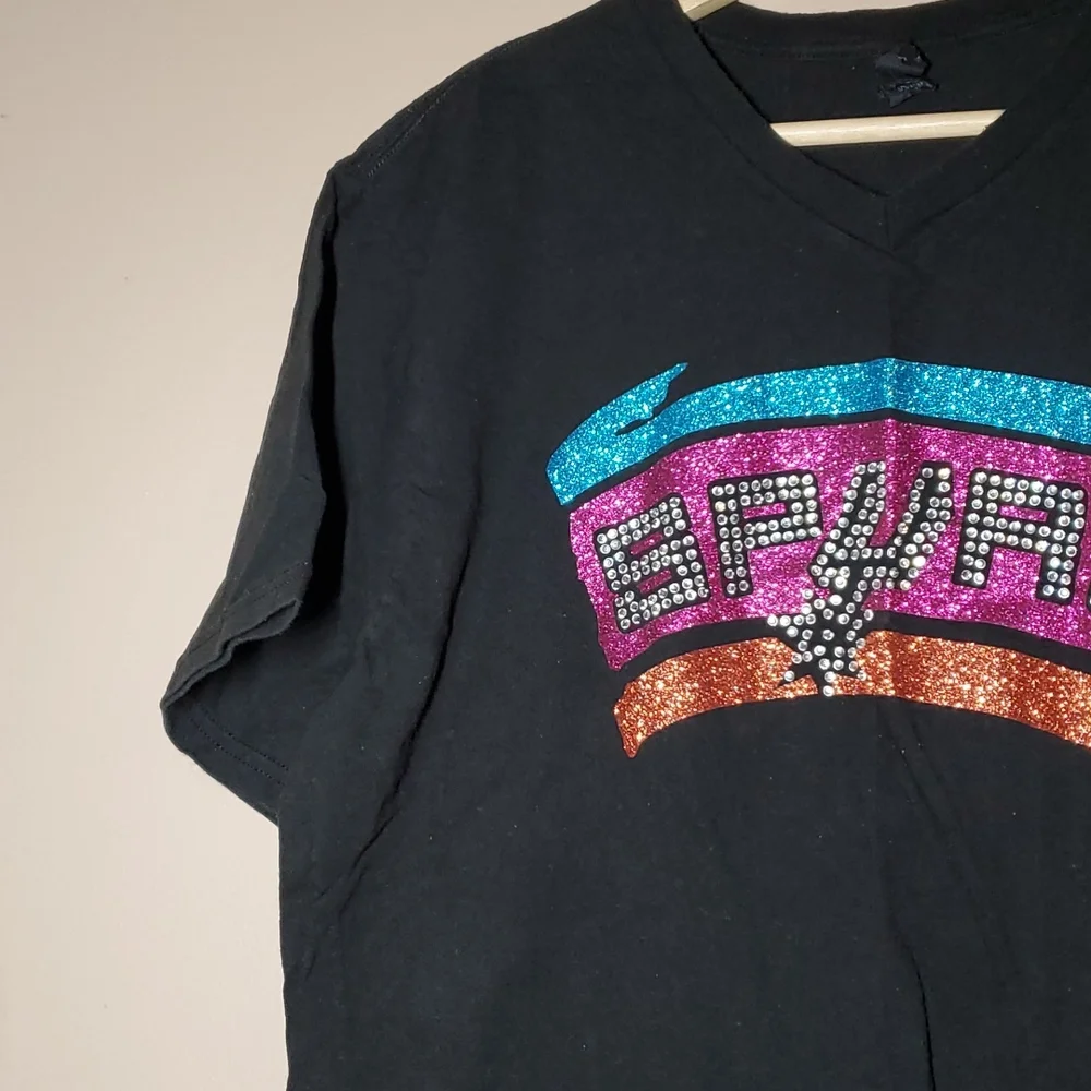 Spurs Rhinestones Women's T-shirt - Picture 4 of 4